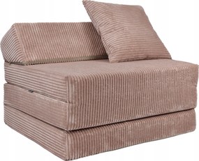 Összecsukható Túra Matrac Ferde Gyerek Nappali Divatos Fotel Kordbársony Rózsaszín
