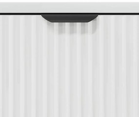 Széf Magasfényű fehér 69.5 x 33 x 82 cm Faanyag