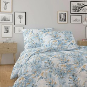 Kvalitex Pamut ágynemő Nordic Yves kék, 140 x 200 cm, 70 x 90 cm