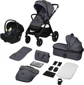 Lionelo - 3 az 1-ben kombinált babakocsi LAYLA Grey Stone