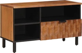 vidaXL TV szekrény Akácbarna felület 80 x 33 x 46 cm Tömör Mangófát
