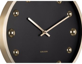 Karlsson 5971BK design falióra fekete, 35 cm átmérővel