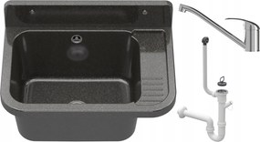 Háztartási Kamra Fekete Mosogató Garázs Csaptelep Króm