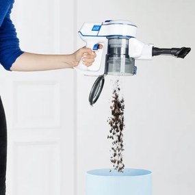 Niceboy ION Hurricane H5- Vezeték nélküli álló porszívó 2in1 150W/2200 mAh fehér/kék