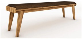 Tölgyfa pad narancssárga ülőrésszel Retro - The Beds