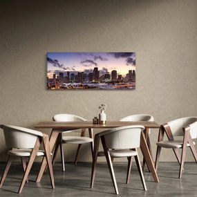 Felhőkarcolók a metropoliszban (120x50 cm)