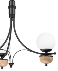 Brilagi - LED Csillár láncon COTTAGE 3xG9/40W/230V bükkfa/fehér