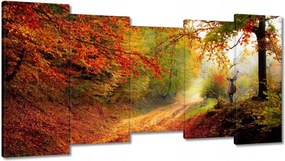 Vászonkép 150x80 Szarvas az erdőben