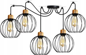 Csillár Mennyezeti Lámpa Pók Kör 5 Led Drót