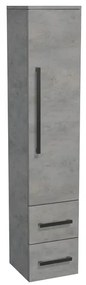 Fürdőszobaszekrény magas SAT Cube Way 35x163x33 cm beton CUBE3CHV35BE