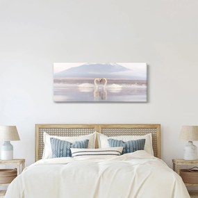 Kép - Szerelmes hattyúk (120x50 cm)