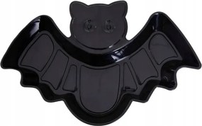 Tånyér Denevér Fekete cukorka Halloween asztal édesség 1db