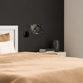 Fali lámpa SATINO 1xE27/60W/230V fekete/arany