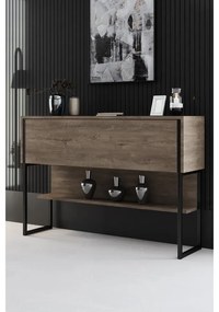 Komód Luxe - Black, Walnut