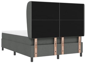 Boxspring Ágy Matrac Készlettel - Sötétszürke, 160x200 cm Szövet