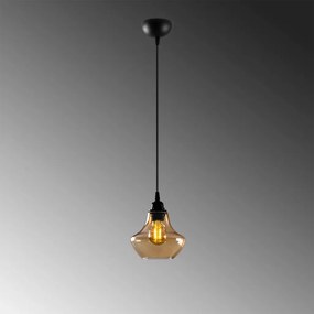 Gold 050 arany-fekete fém és üveg függőlámpa, Ø17 cm