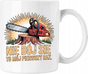 Erdőfűrész bögre Ne félj 3 Fehér 330ml