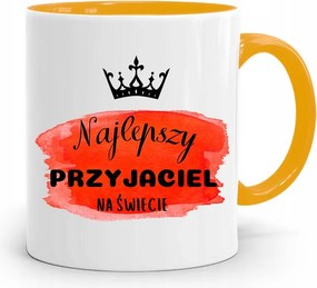 Sárga Bögre Barátnak A Világ Legjobbja fényképes nyomattal