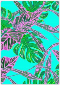 Poszterek A4 Pion Monstera RĂłzsalevelek