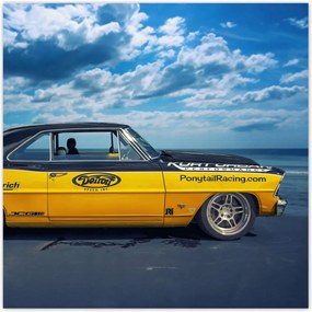 Poszterek 140x140 Sárga Chevy Nova Ss