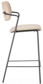 Bézs bárszék szett 2 db-os (ülésmagasság 68 cm) Maika – Marckeric