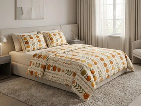 Flanel ágynemű PUMPKIN LINES színes kivitel Ágyneműhuzat mérete: 70 x 90 cm | 140 x 200 cm