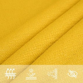 sárga HDPE napvitorla 160 g/m² 3/4 x 2 m