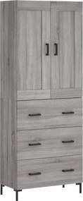 vidaXL szürke sonoma szerelt fa magasszekrény 69,5 x 34 x 180 cm