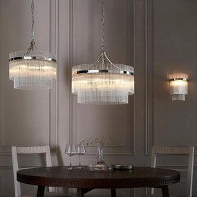 Endon glamour modern függeszték marietta nikkel átlátszó end104113