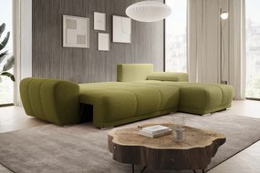 Univerzális ülőgarnitúra, olívazöld, KERIM ROH