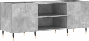vidaXL betonszürke szerelt fa hanglemezszekrény 121x38x48 cm