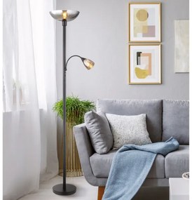 Globo 58903 - Állólámpa BLADE 1xE27/60W/230V + 1xE14/40W