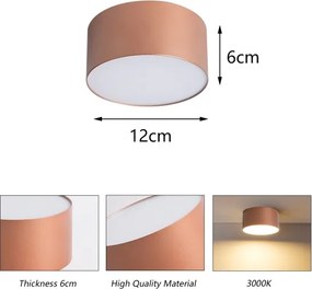 BRILAGI - LED Kültéri mennyezeti lámpatest FORIS LED/14W/230V átm. 12 cm bronz IP44