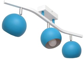 Spotlámpa MORRIS 3xE27/15W/230V kék