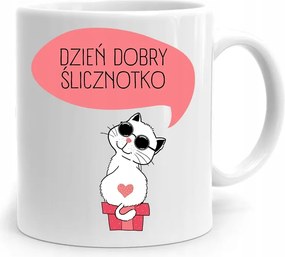 Bögre Lányoknak Jó Reggelt Aranyos Nyomtatott Fotóval