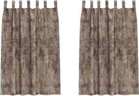 vidaXL Bársonyfüggönyök 2 pcs Cappuccino 175 x 140 cm Bársony