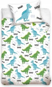 Dinoszaurusz Roar gyerek, ovis ágyneműhuzat 100×135 cm, 40×60 cm