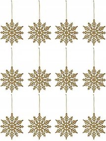 Csillag 10cm Arany 12db Karácsonyi dekoráció