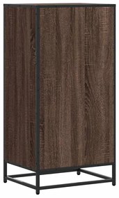 barna tölgy színű szerelt fa cipőtartó 48x38x97,5 cm