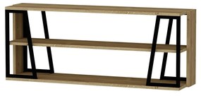 Regál Nidupe 7 (zafír tölgy + fekete) . Akció -20%. 1095469