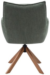 Zöld kárpitozott étkezőfotel szett 2 db-os Marilla – Unique Furniture