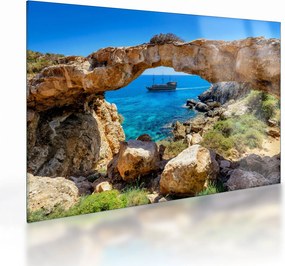 Üveg kép - Cape Greco (70x50 cm)