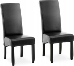Kárpitozott szék fekete ökobőr 2 db Fromm Starck STAR_CON_52