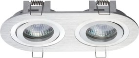 RENDL BIZZ II billenthető szálcsiszolt alumínium 12V GU5,3 2x50W