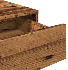 antik fa színű szerelt fa íróasztal 101 x 50 x 76,5 cm