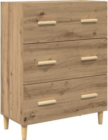 vidaXL Széf Artisan tölgy 69,5 x 34 x 90 cm Faanyag