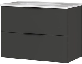 Antracitszürke fürdőszobai bútor szett Crandon – Germania