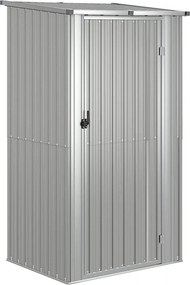 vidaXL szürke horganyzott acél kerti fészer 118,5 x 97 x 209,5 cm
