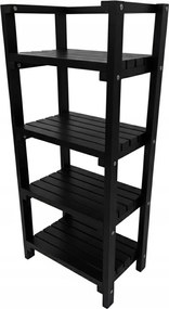 Fából készült, robusztus könyvespolc 56/35/120 Ébenfa