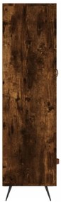 füstös tölgy színű szerelt fa magasszekrény 69,5 x 31 x 115 cm